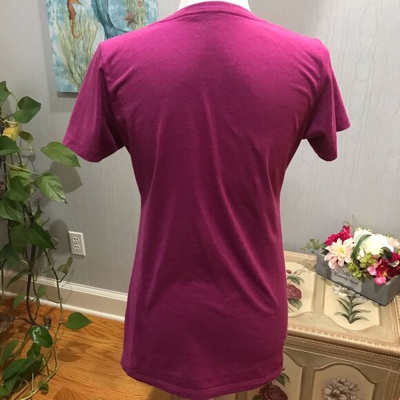 Gone For A Run Girls Run The World Tee Shirt Track Cross Country Runner Pink L - Picture 2 of 9